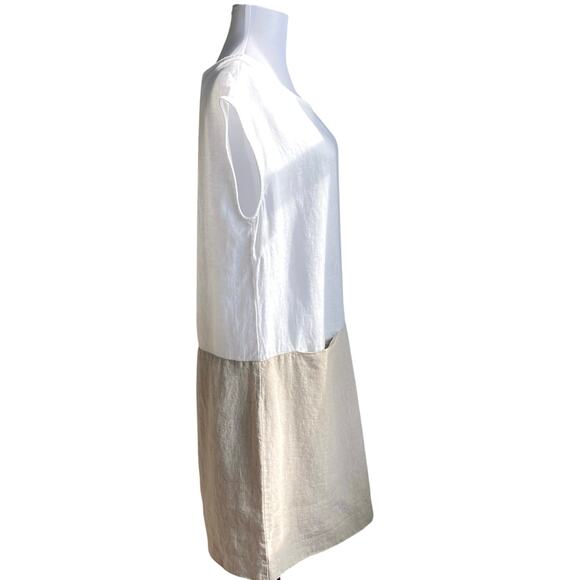 Garnet Hill White Sheath Mini Dress Resort Wear - Picture 4 of 12